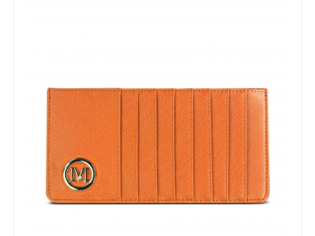 Ladies Slim Card and Cash Wallet by Miss Lulu - Diamond Parrot Accessory Emporium