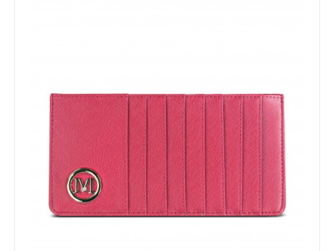 Ladies Slim Card and Cash Wallet by Miss Lulu - Diamond Parrot Accessory Emporium