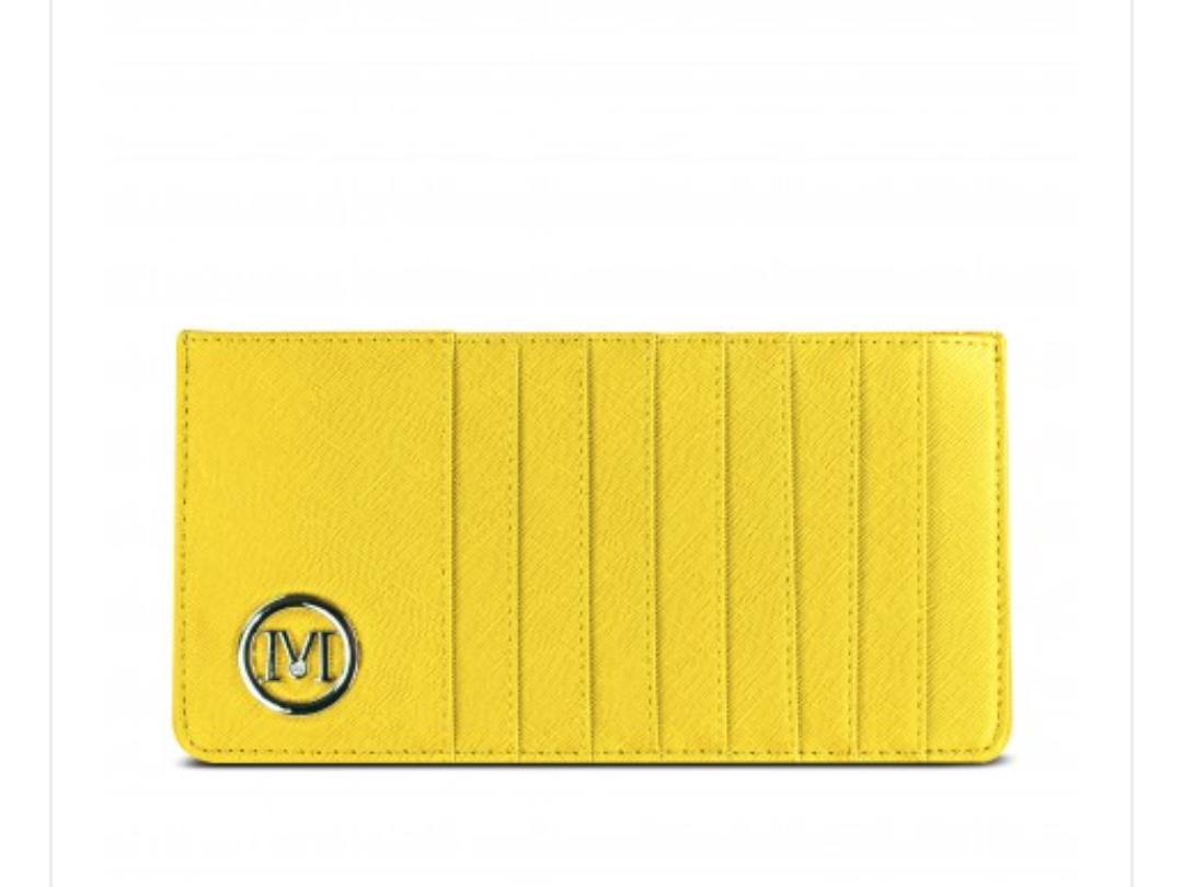 Ladies Slim Card and Cash Wallet by Miss Lulu - Diamond Parrot Accessory Emporium