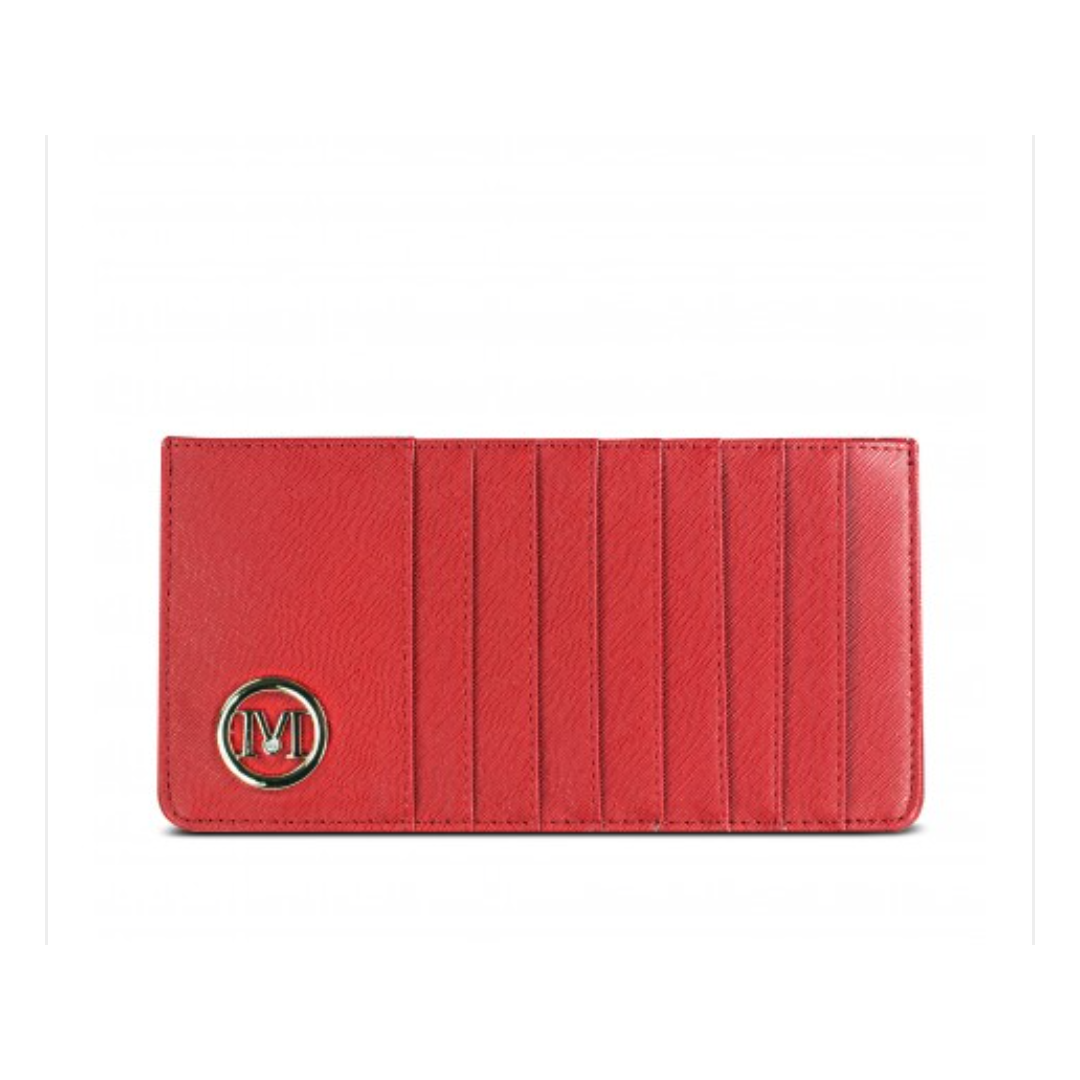 Ladies Slim Card and Cash Wallet by Miss Lulu - Diamond Parrot Accessory Emporium
