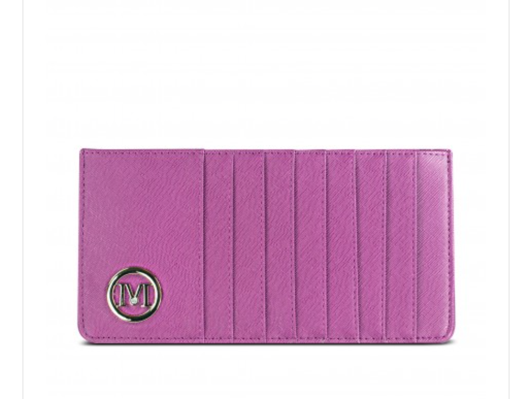 Ladies Slim Card and Cash Wallet by Miss Lulu - Diamond Parrot Accessory Emporium