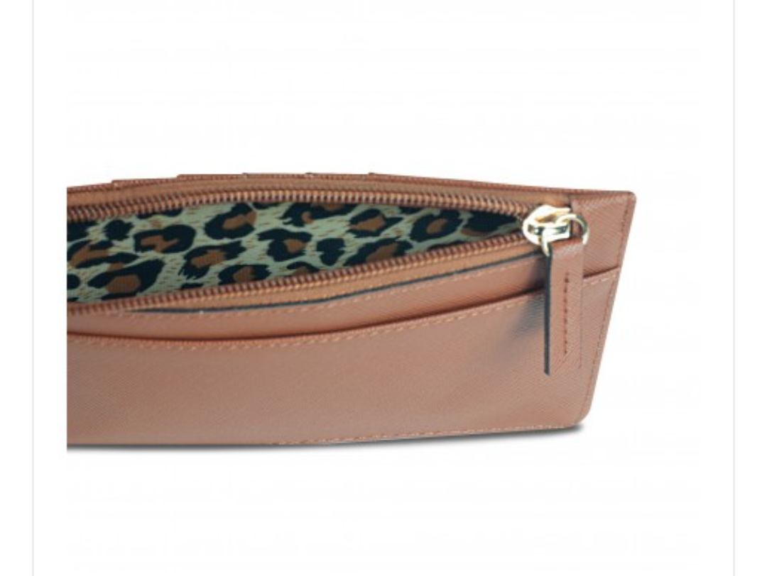 Ladies Slim Card and Cash Wallet by Miss Lulu - Diamond Parrot Accessory Emporium