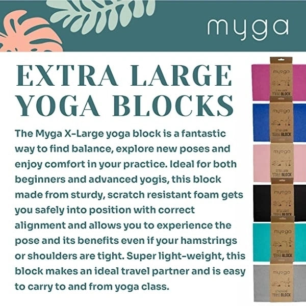 Extra Large Foam Yoga Blocks - Diamond Parrot Accessory Emporium