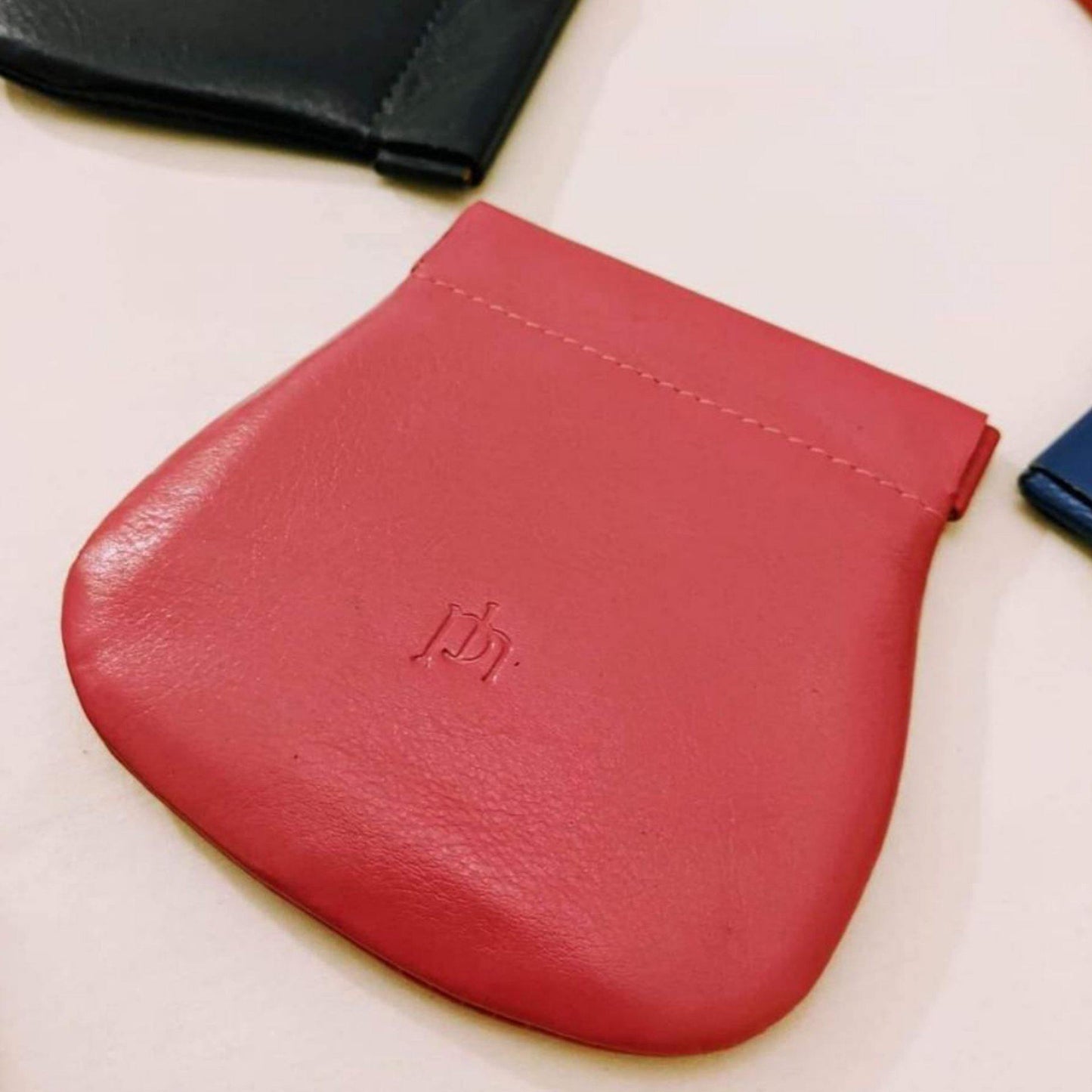 Clip to Coin Leather Purse by Primehide - Diamond Parrot Accessory Emporium