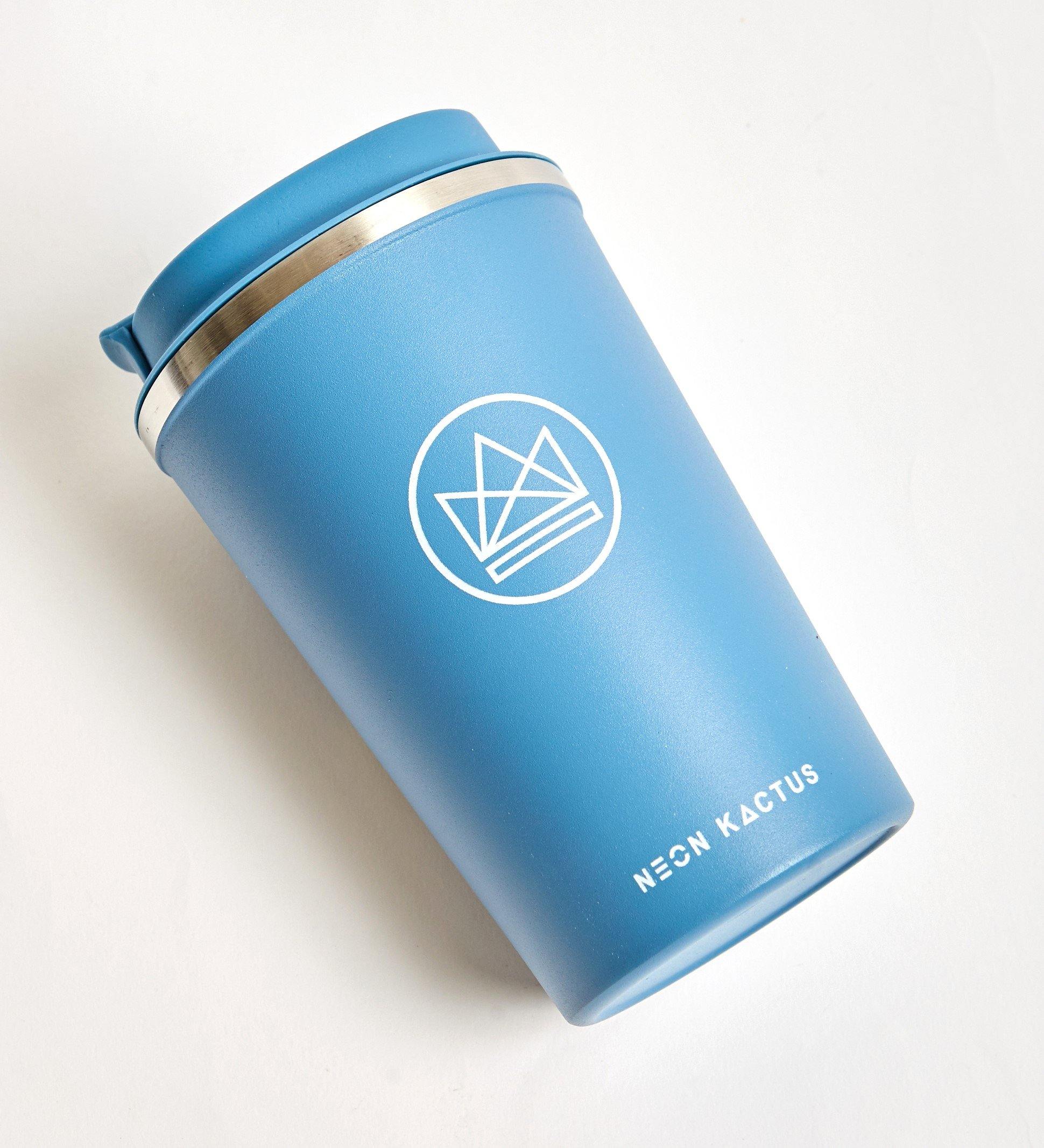 Neon Kactus Reusable Vacuum Insulated Coffee Cup/Travel Mug - 380 ml - Diamond Parrot Accessory Emporium