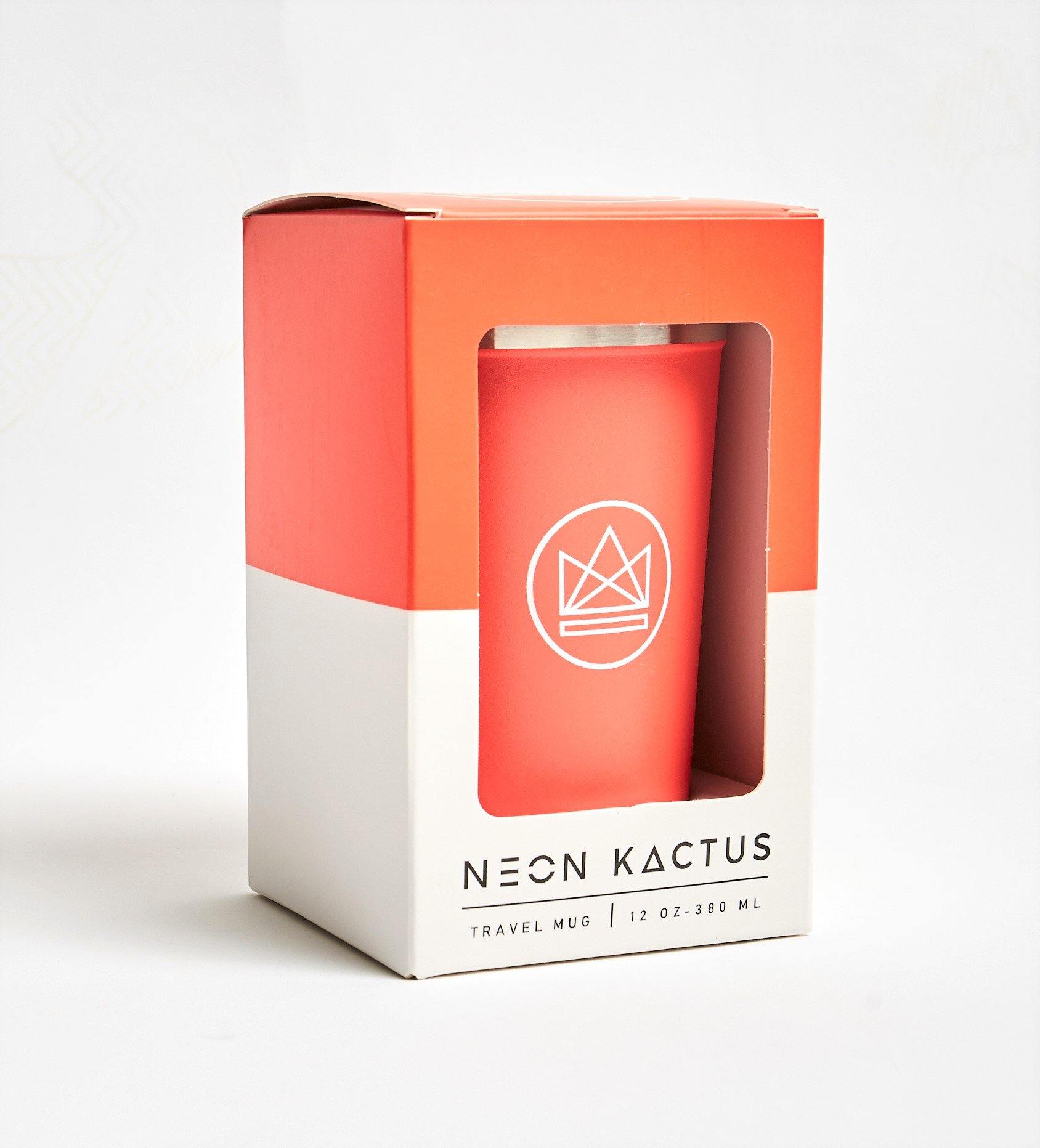 Neon Kactus Reusable Vacuum Insulated Coffee Cup/Travel Mug - 380 ml - Diamond Parrot Accessory Emporium