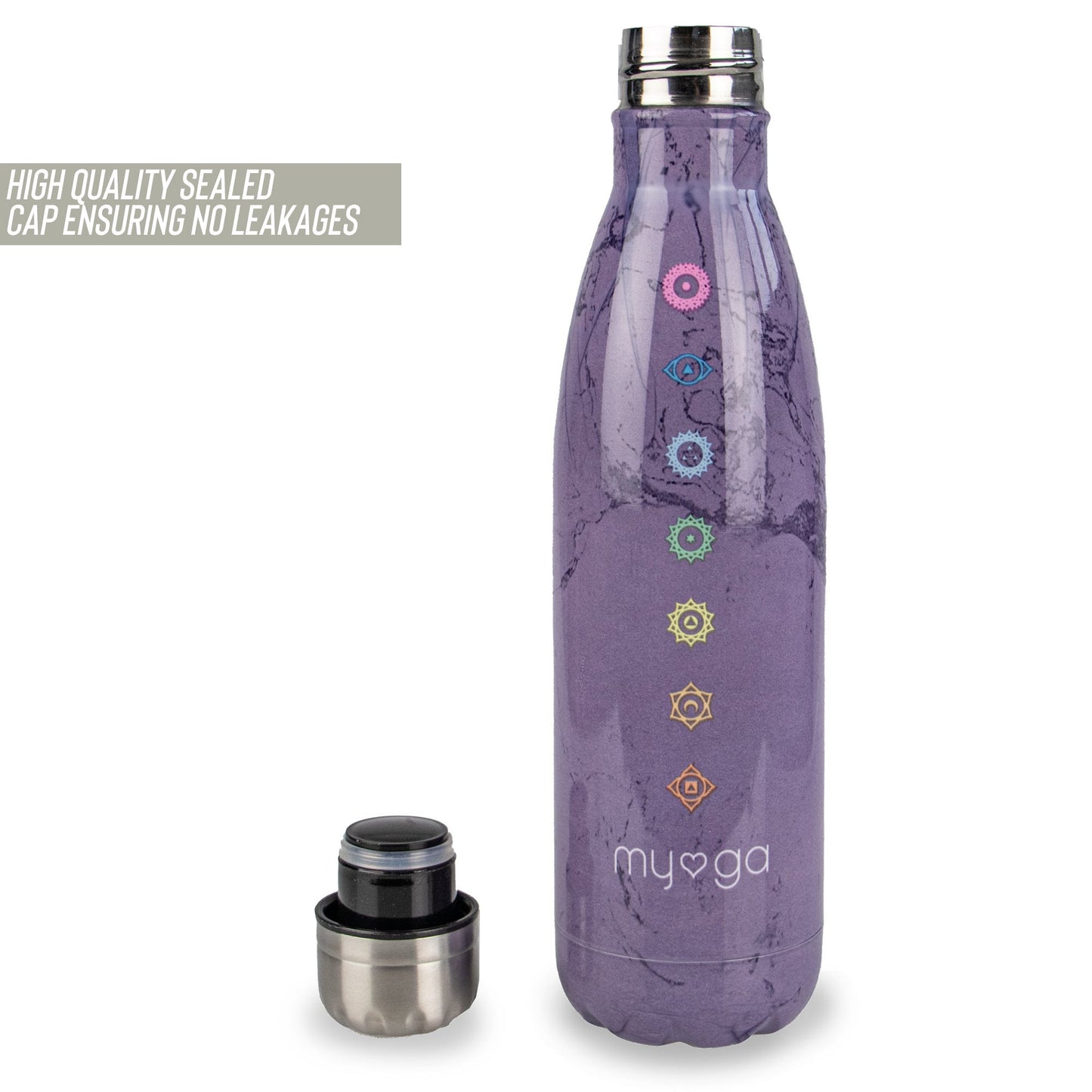 MYGA Chakra Metal Drinks Bottle 500ml