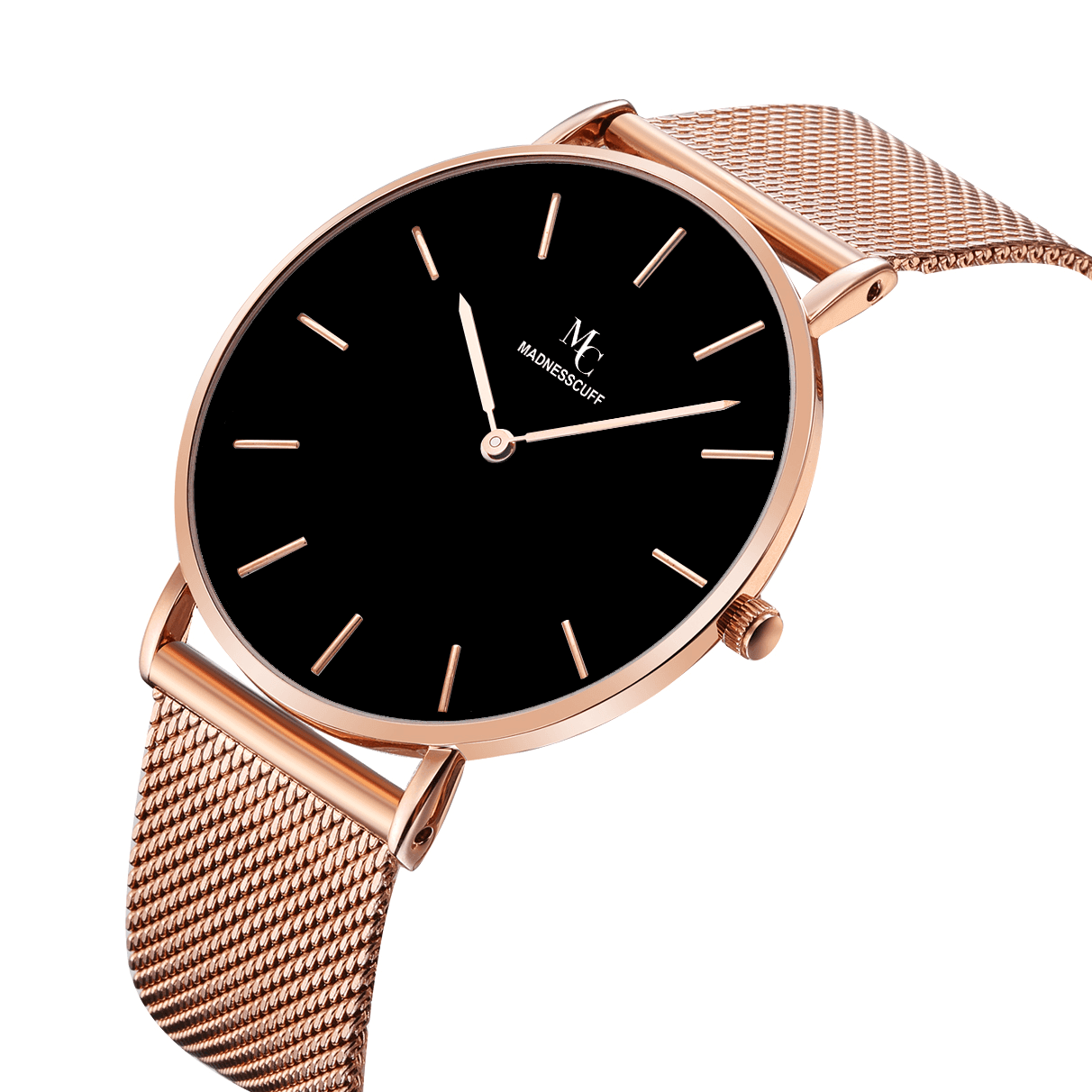 MADNESSCUFF The Classic Black Edition Watch Diamond Parrot