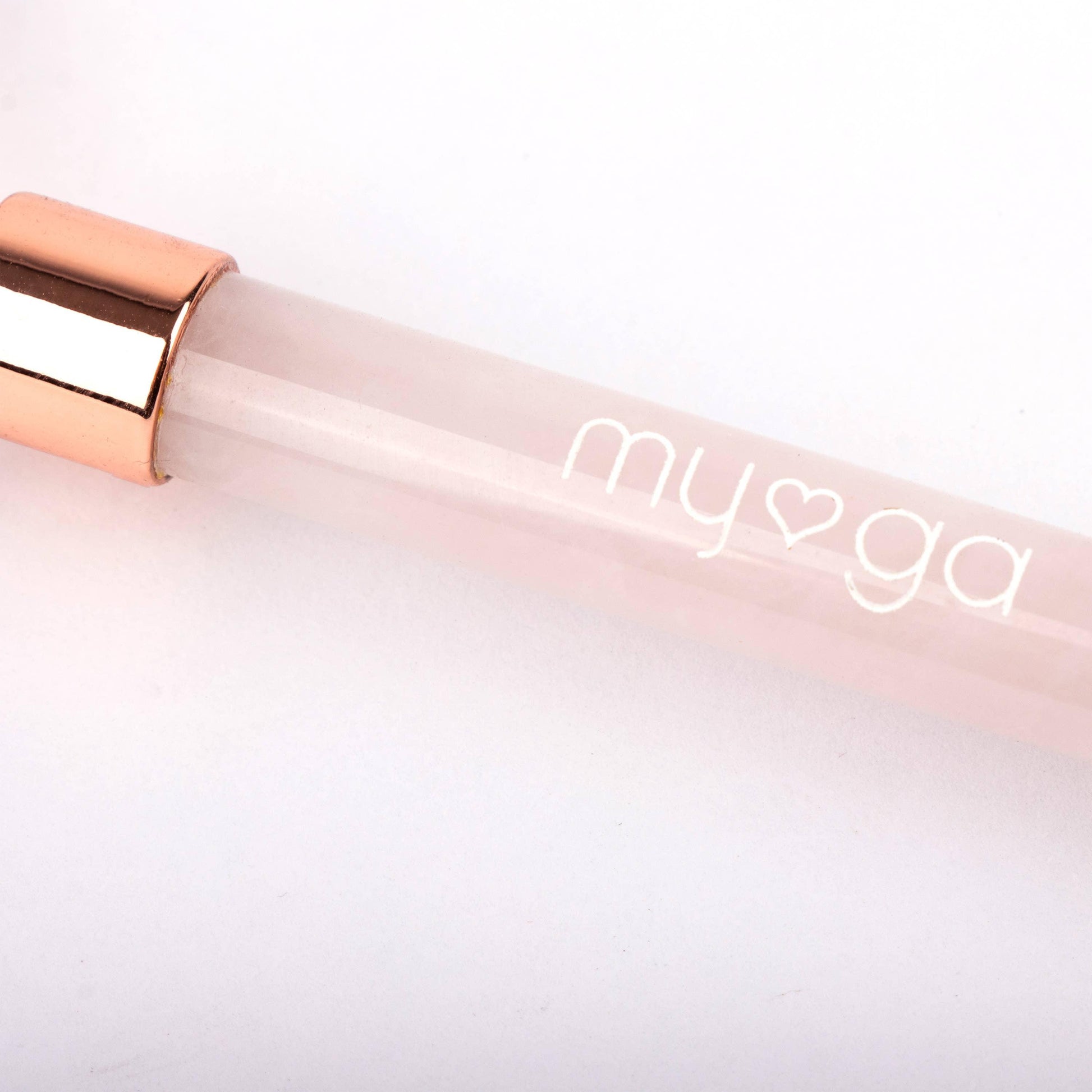 MYGA Rose Quartz Facial Roller - Diamond Parrot Accessory Emporium